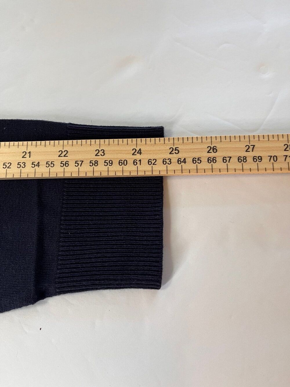 Denim & Co. Womens Navy Plus Size  Lightweight VNeck Long Sleeved Sweater 3X New - Picture 9 of 9